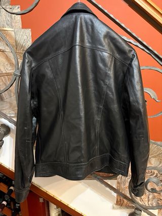 Giubbino biker vera pelle  vintage anni 80