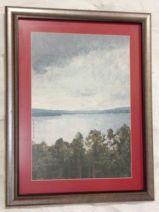 Quadro originale a olio con cornice