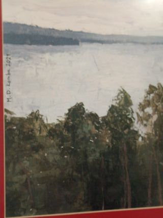 Quadro originale a olio con cornice