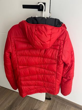 Chaqueta Plumas Quechua Roja Decathlon