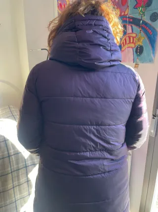 Abrigo plumífero morado XL El Corte Ingles