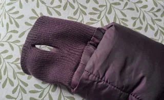 Abrigo plumífero morado XL El Corte Ingles