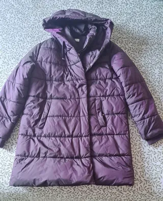 Abrigo plumífero morado XL El Corte Ingles