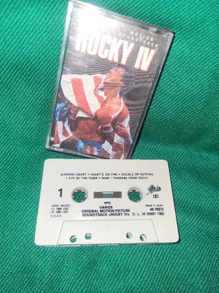 Cassette Rocky IV Banda Sonora Original