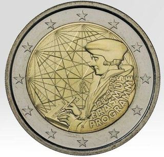 MONEDA CONMEMORATIVA 2€ ITALIA 2022. ERASMUS