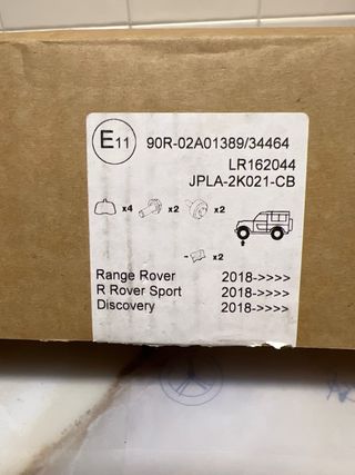 Pastillas Freno Land Rover + Sensor