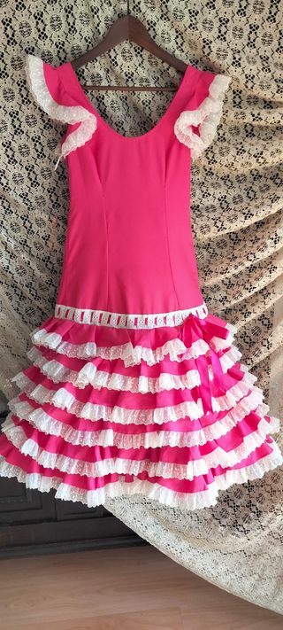 Traje Flamenca Corto Talla 34