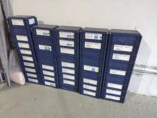 Gavetas Cubetas Apilables Azul