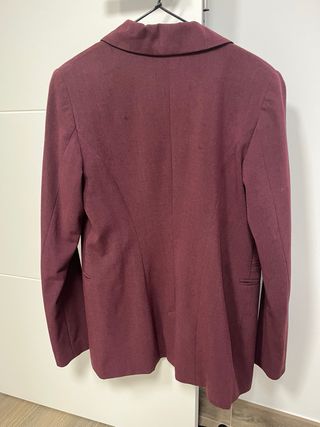 Blazer Pull&Bear Burdeos Mujer Talla XS