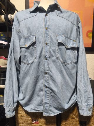 Camisa Vaquera Mustang Azul