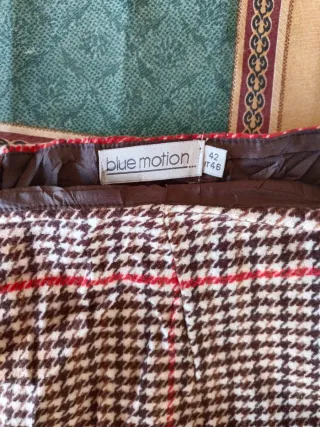 Mini falda a cuadros mujer