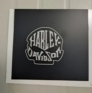 Incisione Harley Davidson su Alluminio