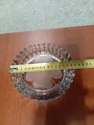 Posacenere in cristallo nuovo