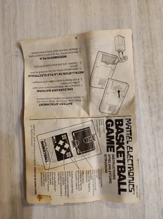 Mattel Basketball Gioco Elettronico Vintage Anni '