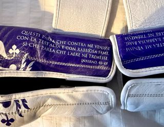 Guantes Boxeo Leone Piel 12oz Azul/Blanco