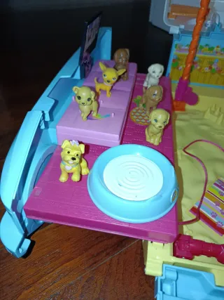 Coche Muñeca Barbie Azul y Blanco