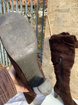 Stivali alti sopra ginocchio marroni