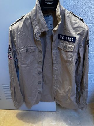 Camisa Superdry Talla L Beige