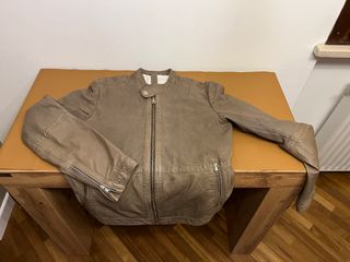 Giacca Conbipel Pelle S Beige Traforata