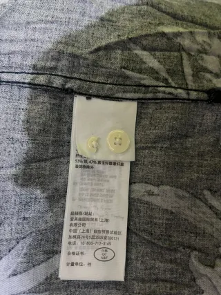 Camisa Abercrombie & Fitch Estampada Floral Azul