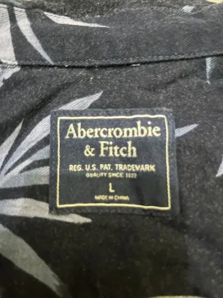 Camisa Abercrombie & Fitch Estampada Floral Azul