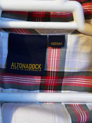 Camisa ALTONADOCK cuadros roja y blanca