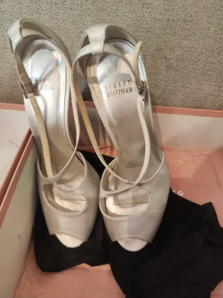 Zapatos de tacón Stuart Weitzman plateados