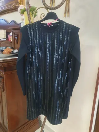 Liu Jo Abito 14 anni nero inserti ecopelle