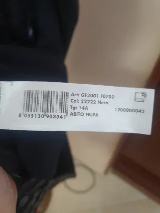 Liu Jo Abito 14 anni nero inserti ecopelle