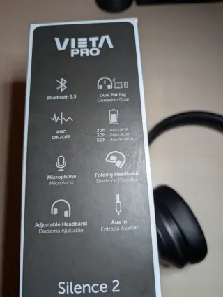 Vieta Pro Silence 2 Auriculares Negros