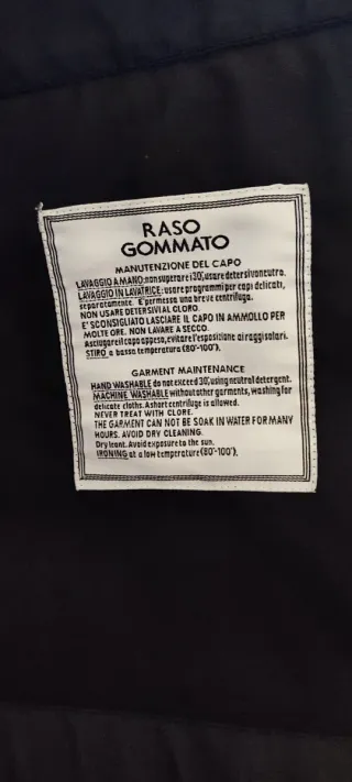 Chaqueta retro Stone Island Raso Gommato Negra