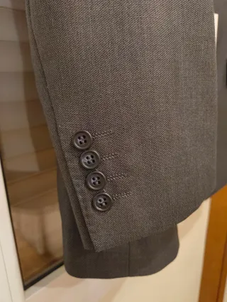 Traje de chaqueta italiano GRAFFITI gris Talla 52