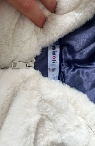 Chaqueta pelo Minoti azul y blanco