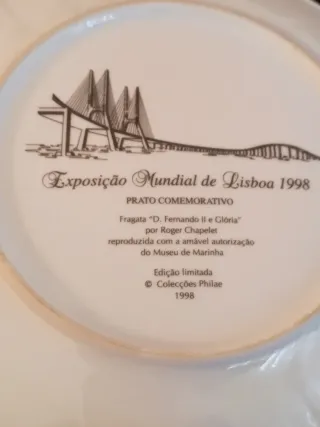 Prato "Exposição Mundial de Lisboa 1998"