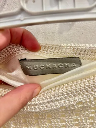 Falda crochet Muchacha crudo talla única