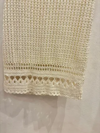 Falda crochet Muchacha crudo talla única