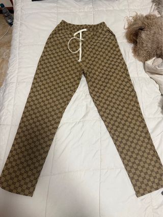 Pantaloni Gucci donna beige/marrone