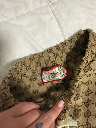 Pantaloni Gucci donna beige/marrone