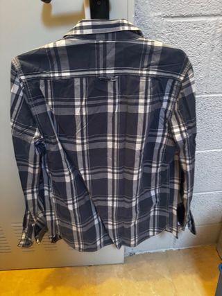 Camisa Superdry cuadros blanco y negro