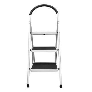 Escalera plegable acero 3 peldaños, Nueva