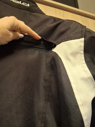 Chaqueta Moto Mujer Held Negra y Blanca