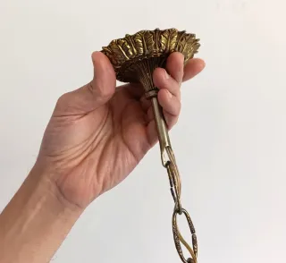 Lámpara bronce años 70