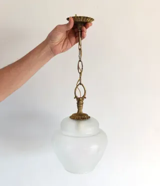 Lámpara bronce años 70