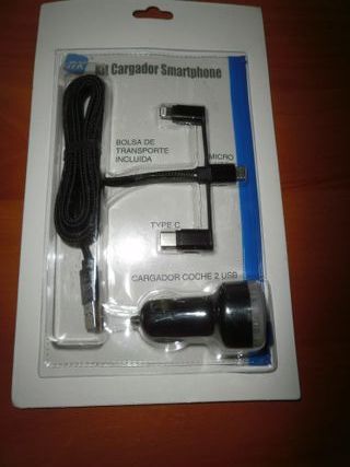 KIT CARGADOR SMARTPHONE PRECINTADO