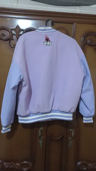 Bomber Morada Bershka