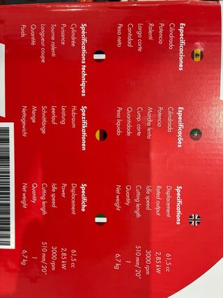 Motosierra Anova MG262 61.5cc 3.9HP Nueva