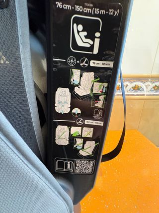 Seggiolino auto Kinderkraft rosa e grigio