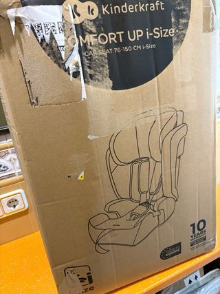 Seggiolino auto Kinderkraft rosa e grigio