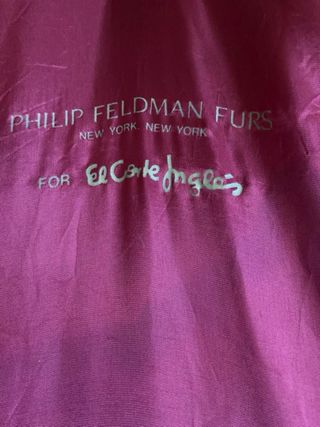 Abrigo de pelo negro El Corte Inglés