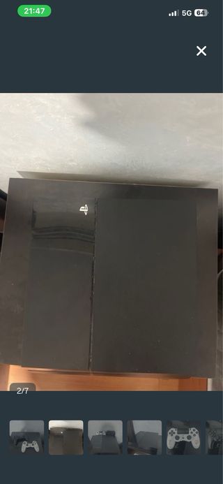 PS4 (PlayStation 4) Negra + Mando Blanco+ juegos